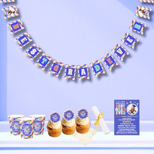 Retro Best Grad Ever Photo Graduation Party Bunting