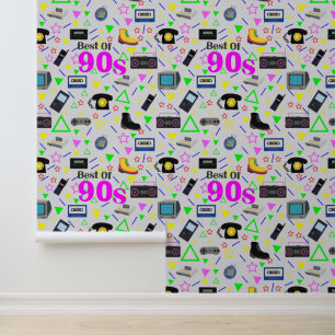 Retro Best of 90s Nostalgia Pop Culture Wallpaper