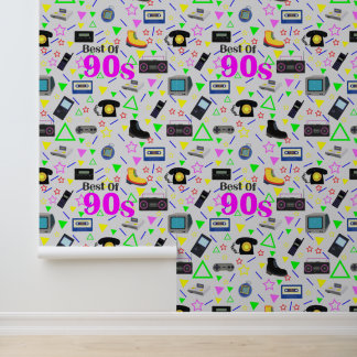 Retro Best of 90s Nostalgia Pop Culture Wallpaper