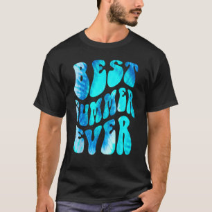 Retro BEST SUMMER EVER Beach Camp Counselor Mermai T-Shirt