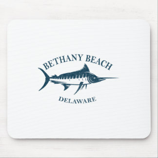 Retro Bethany Beach Delaware Vintage Fishing Boati Mouse Pad