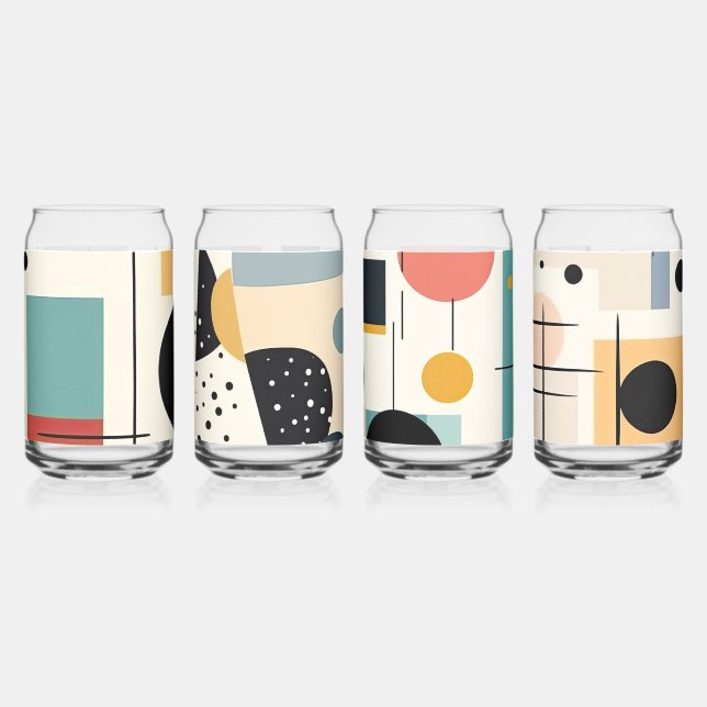 Retro Beverage Can Glassware Vintage Design Can Glass (Front)