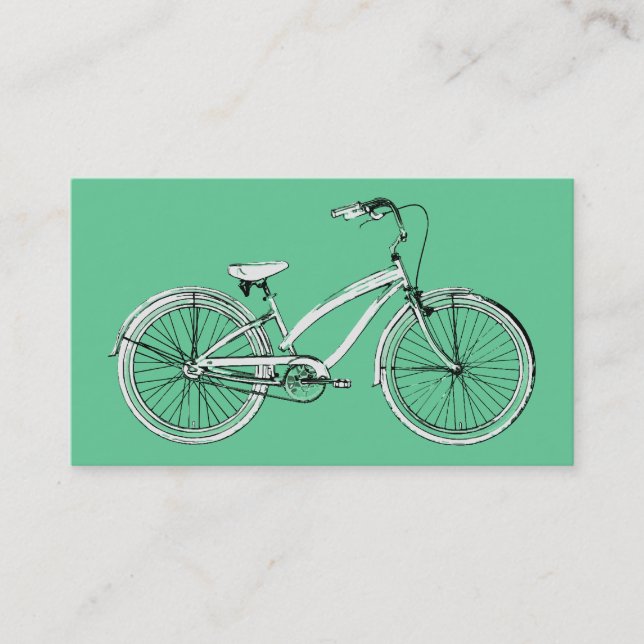 retro bicycle business card (Front)