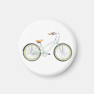 retro bicycle magnet