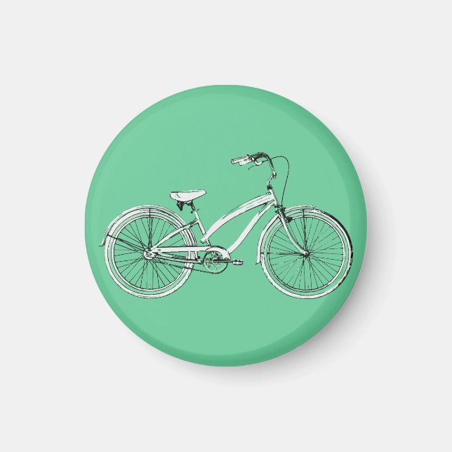 retro bicycle magnet (Front)