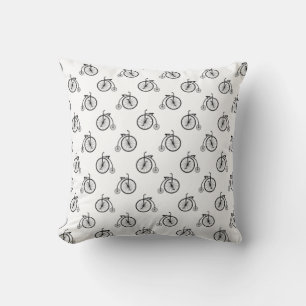 Retro Bicycle - Pattern Cushion