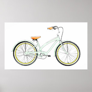 retro bicycle poster