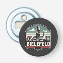 Retro Bielefeld Skyline 