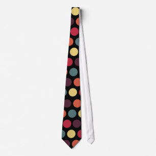 Retro Big Dots Party tie