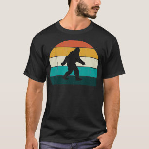 Retro Big Foot  Cool Sunset Bigfoot Lovers Gift  T-Shirt
