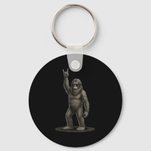 Retro Big Foot Rock Music Gifts Men Women Kid Funn Key Ring