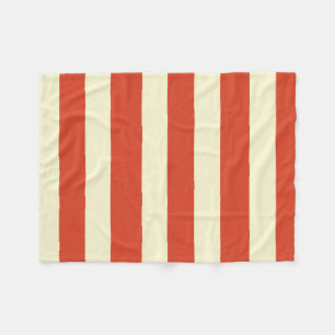 Retro Big Top Striped Fleece Blanket