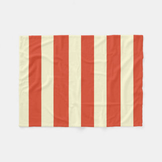 Retro Big Top Striped Fleece Blanket