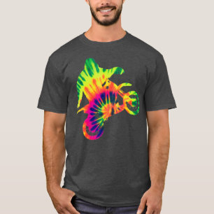 Retro Bigfoot Bike Tie Dye Motocross Sasquatch T-Shirt