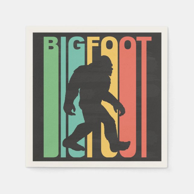 Retro Bigfoot Napkin (Front)