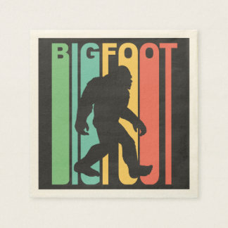 Retro Bigfoot Napkin