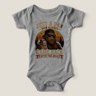Retro Bigfoot Papa Dad Came Back With Milk Meme