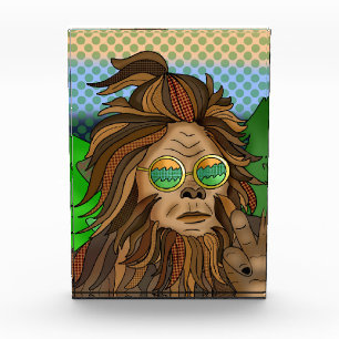 Retro Bigfoot Pop Art Sasquatch Photo Block