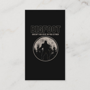 Retro Bigfoot Squatch Yeti Believer Joke Business Card