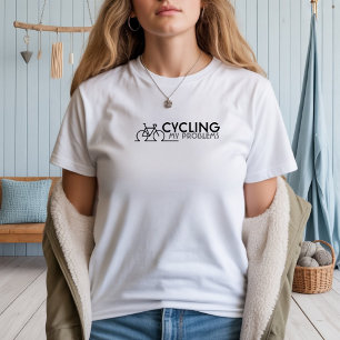 Retro bike Girl Irony black Tri-Blend Shirt