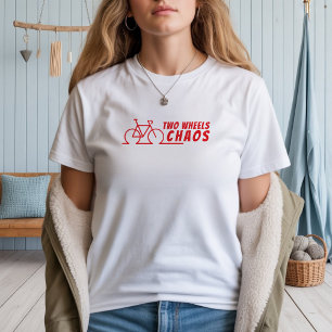 Retro bike Girl Irony red T-Shirt