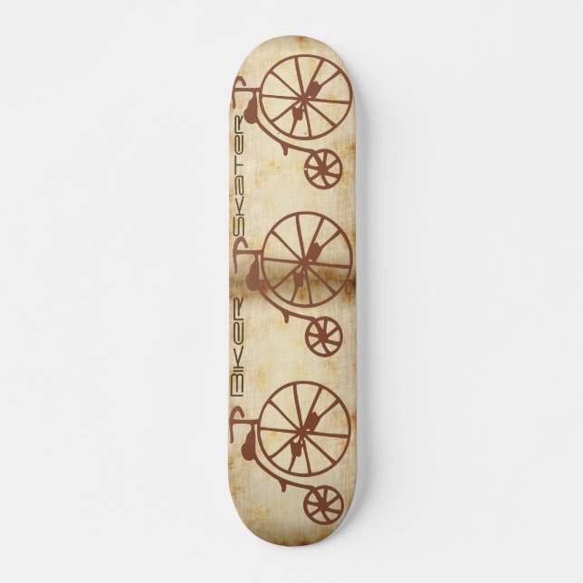 Retro Bike Skateboard (Front)