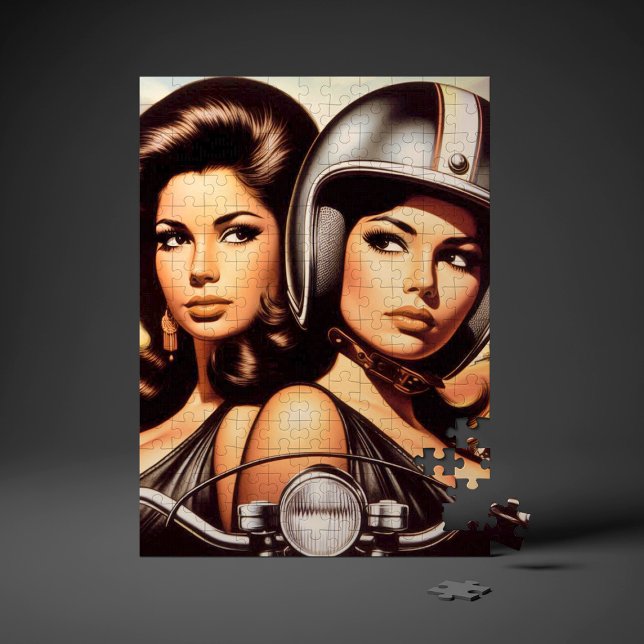 Retro Biker Girls Jigsaw Puzzle (Creator Uploaded)