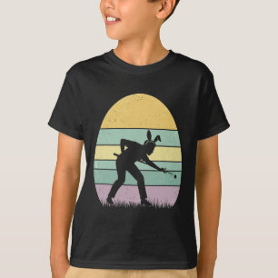 Retro Billard Easter Egg Easter Day Billiard Women T-Shirt
