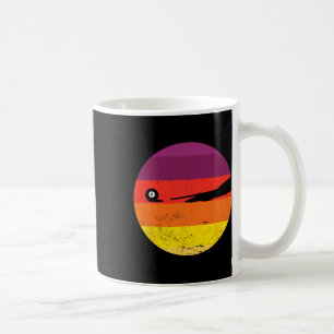 Retro Billiards Silhouette Pool Table Snooker Pyra Coffee Mug