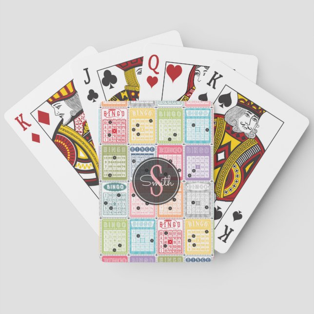 Retro Bingo Playing Cards (Back)