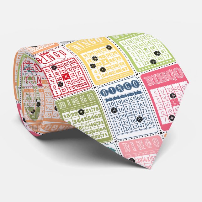 Retro Bingo Tie (Rolled)