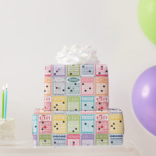 Retro Bingo Wrapping Paper