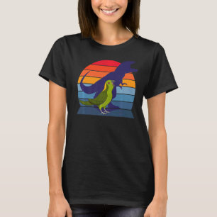 Retro Bird I Tyrannosaurus Rex I Yellow Naped Amaz T-Shirt