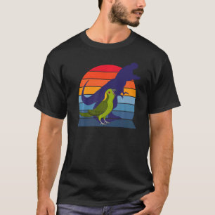 Retro Bird I Tyrannosaurus Rex I Yellow Naped Amaz T-Shirt