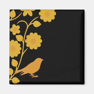 Retro bird magnet