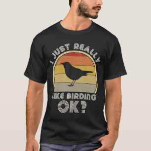 Retro Bird Watch  Ornithologie ich gerade wirkl T-Shirt