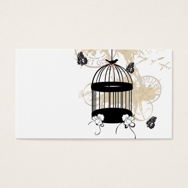 Retro birdcage Profile Card (Front)