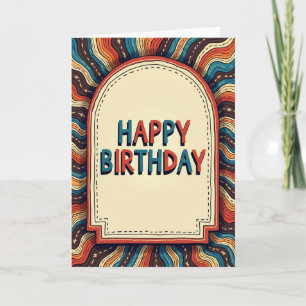 Retro Birthday Card