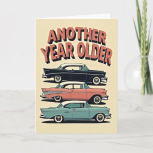 Retro Birthday Classic Car Card