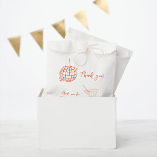 Retro Birthday Disco Ball cocktail thank you favou Favour Bags
