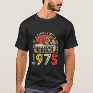 Retro Birthday Men Women 50 Year Old Gift Vintage  T-Shirt
