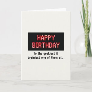 Retro Birthday Message Card