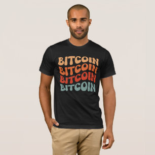 Retro Bitcoin Typography Design T-Shirt