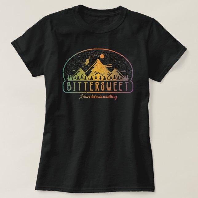 Retro Bittersweet Ski  T-Shirt (Design Front)