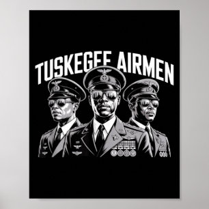 Retro Black Airmen Black History World War 2 Poster