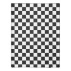 Retro Black And White Chequered Pattern