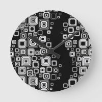 Retro black and white squares