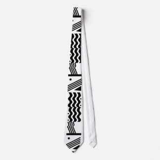 Retro Black and White Tie