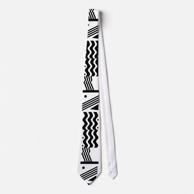 Retro Black and White Tie (Front)