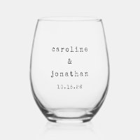 Retro Black and White Typewriter Custom Wedding